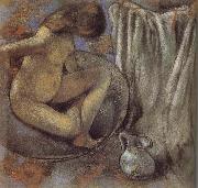 Edgar Degas the lady in the tub painting